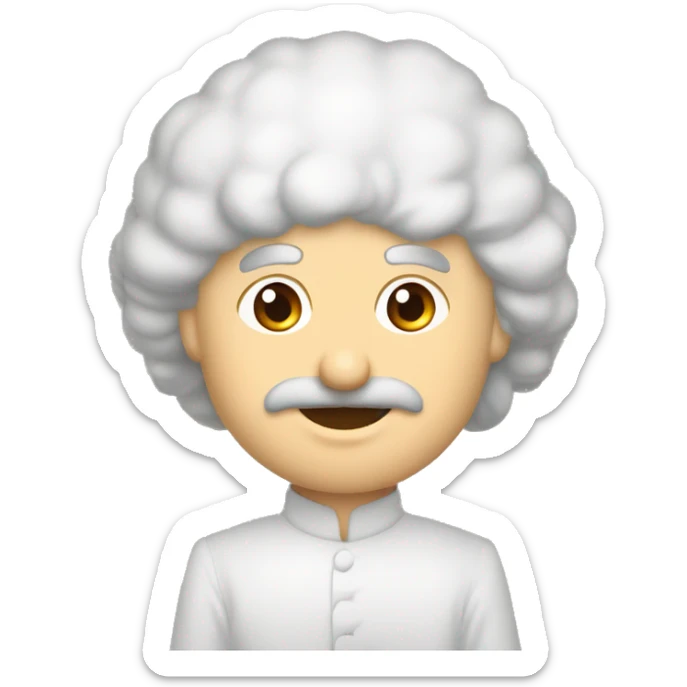 Gülen gözleri mor ve beyaz kalp olan sarı emoji  sticker