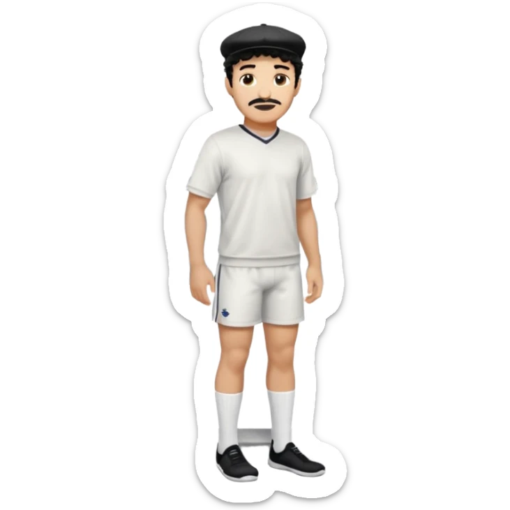 Curly hair short facial hair Washington Bridge Jersey white socks cover up the ankle legs and knees a right arm sleeve on your right arm sticker