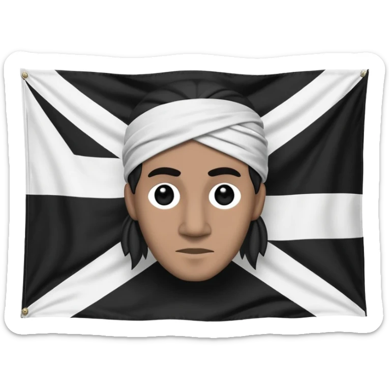 The flag of the island in the south of France , Corsica  sticker