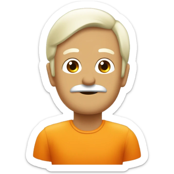 naranja  haciendo like, con el lema UNIDOS Y FORTALECIDOS POR HISTORIA sticker