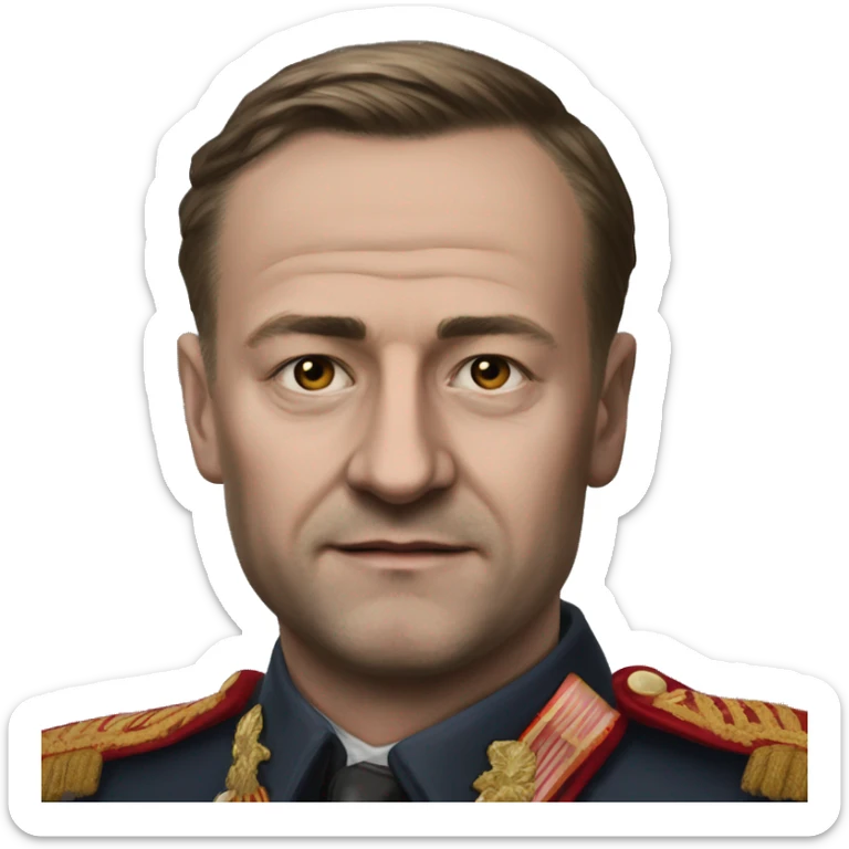Dmitry Yazov from te Nw Order last Days of europe mod for HEarts of Iron IV sticker