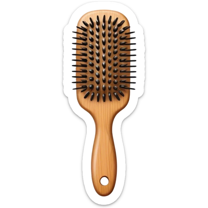hair brush sticker
