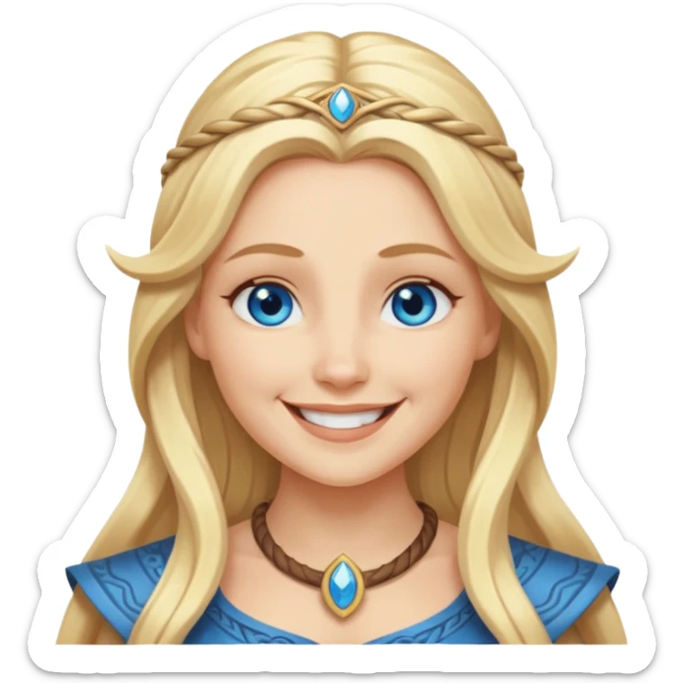 Norse goddess Nana, personification of joy, peace, and happiness  sticker
