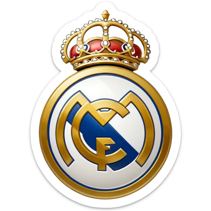 I want an emoji of real madrid logo of football and it should look realistic sticker