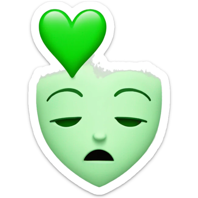 green heart sticker