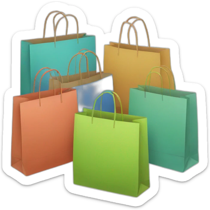 shopping bags sticker