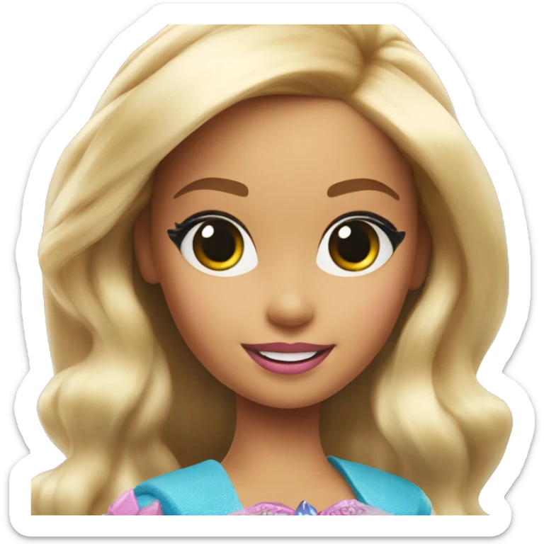 Barbie and the island princess movie sticker