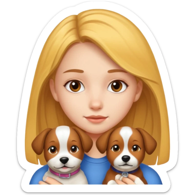 Một cái tầm 15 tuổi xinh đẹp như thiên thần và người yêu chó sticker