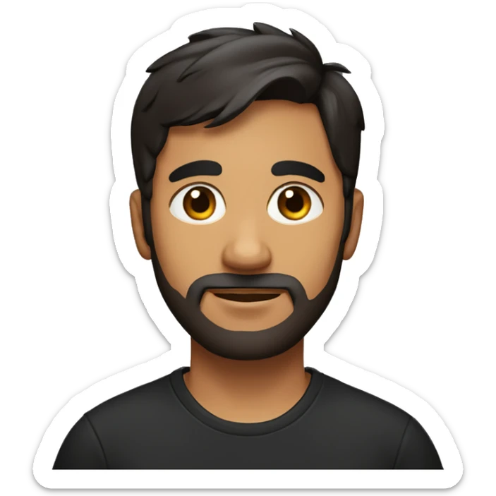 a-slim-indian-man-with-messy-short-dark-brown-hair,-with-a-black-t-shirt sticker