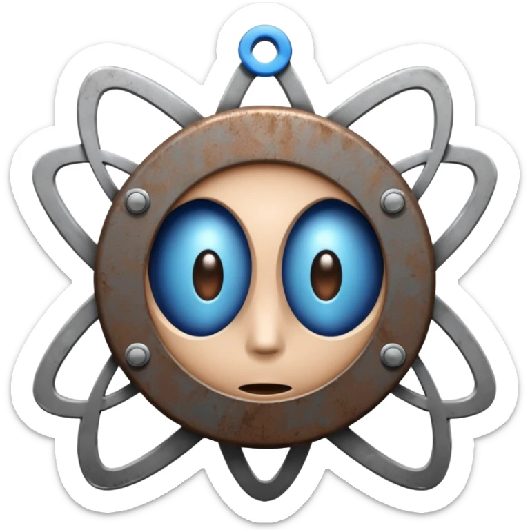 I want atom from reel steel that has gray body with black screen and blue eyes and a brown top sticker