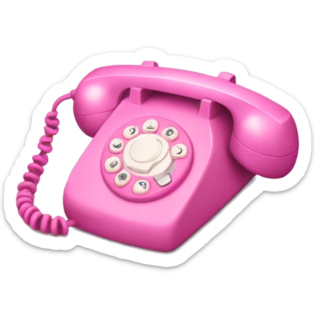 Pink phone sticker