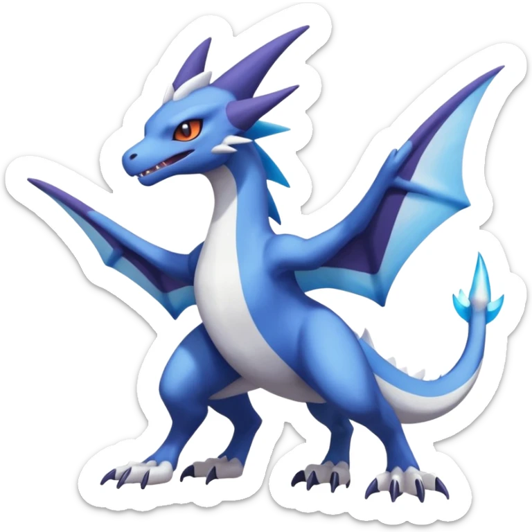 Shiny Noivern-Latios-Marowak-Lugia-Fakémon-hybrid-creature (full body)  sticker