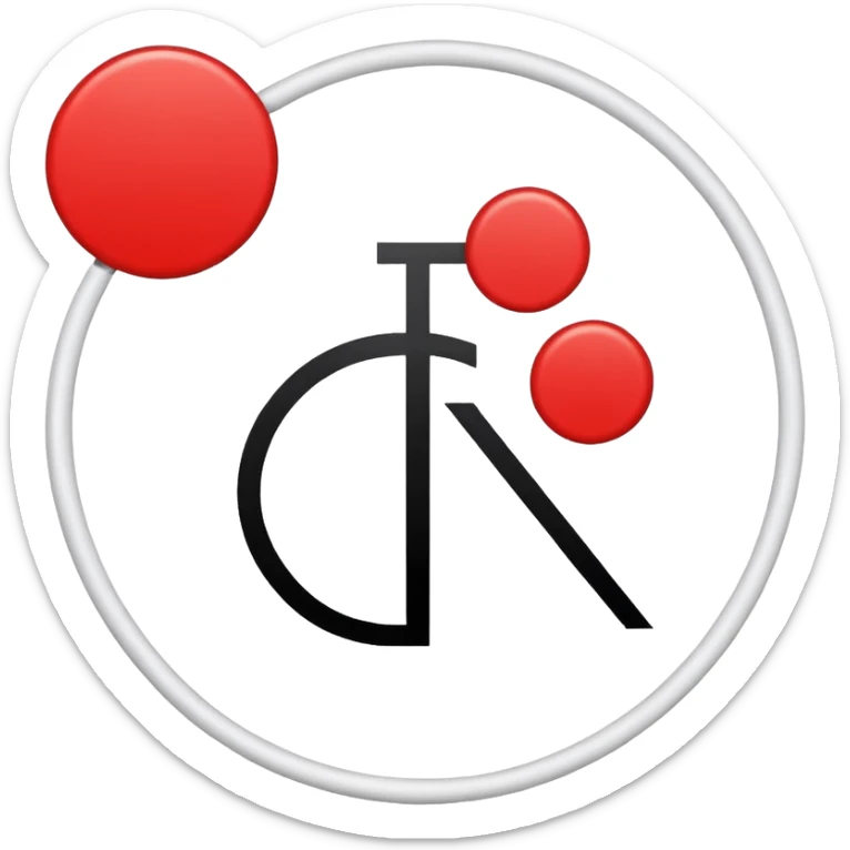 Techno India group public school logo the logo like red circle and shape of mix t and l with white colour sticker