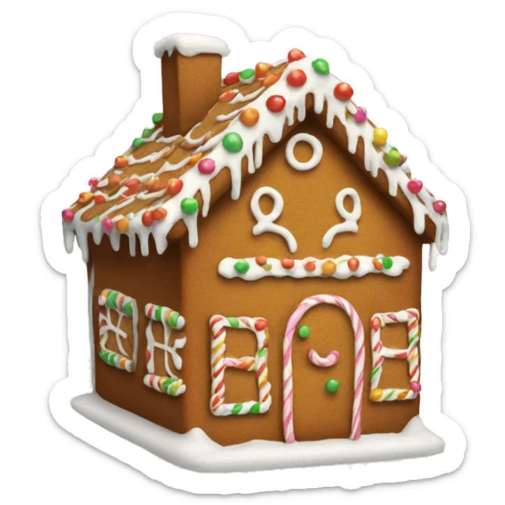 gingerbread house sticker