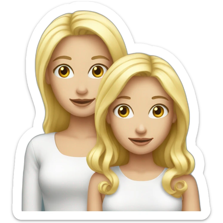 Blond et blonde sticker