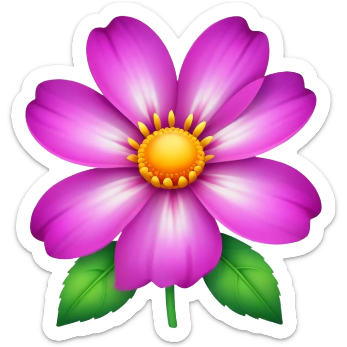 Flower sticker