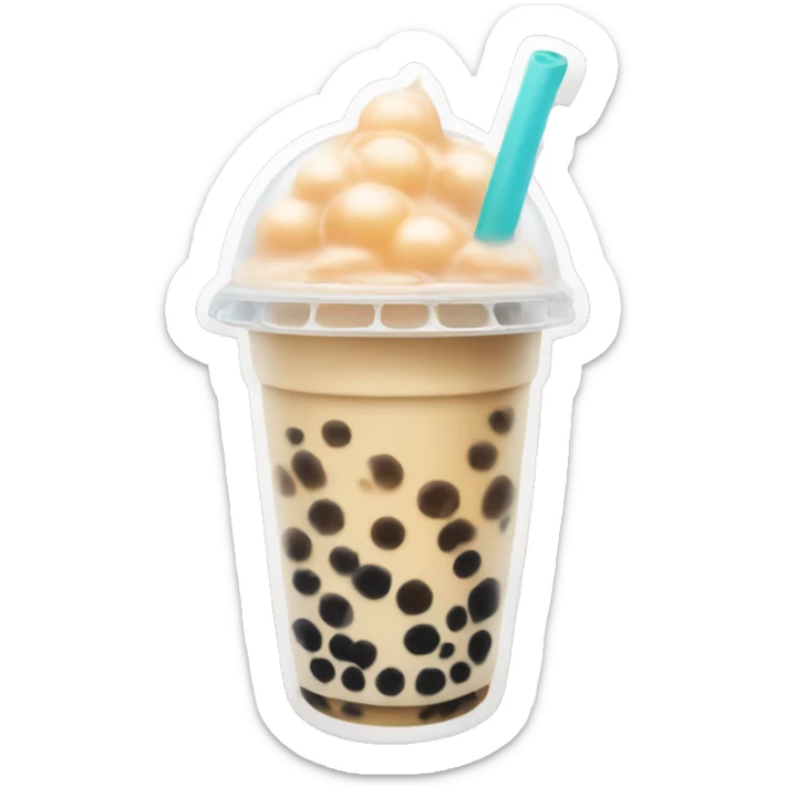 Bubble tea sticker