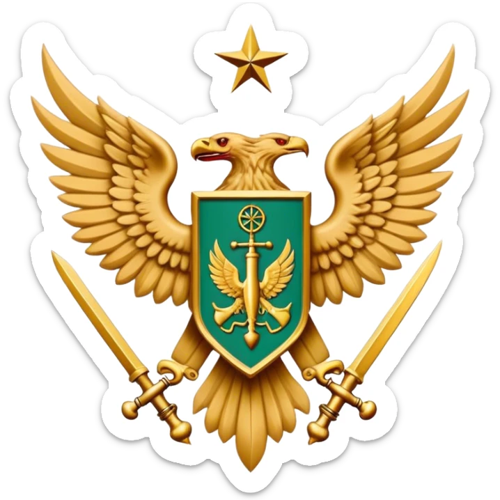 An emoji of the coat of arms of the wings of freedom of the exploration battalion in attack on titans sticker