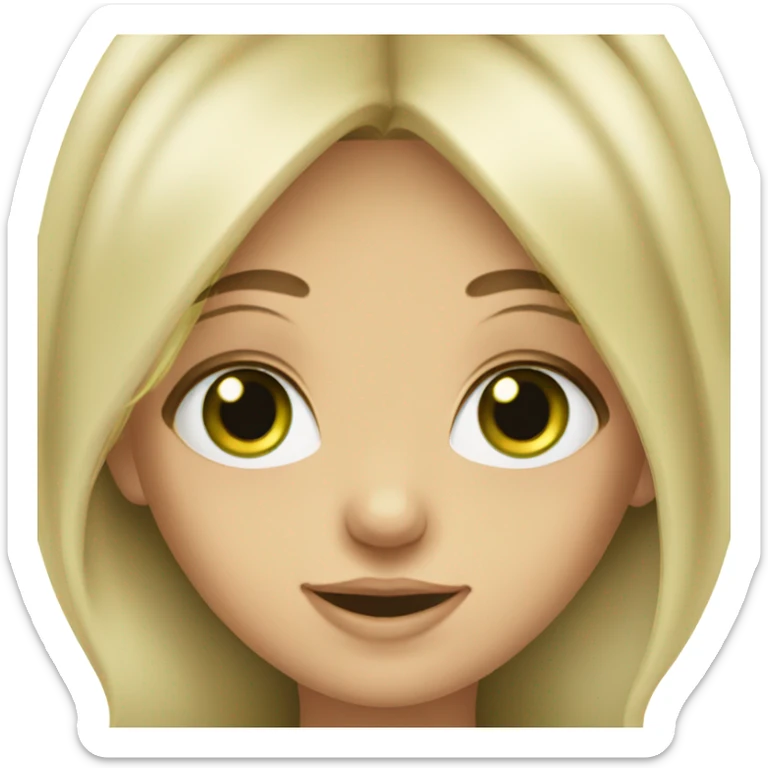 Jewish fair-haired girl with green eyes  sticker