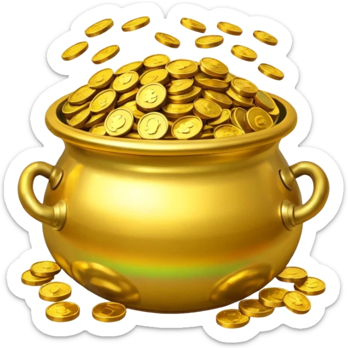 pot of gold sticker