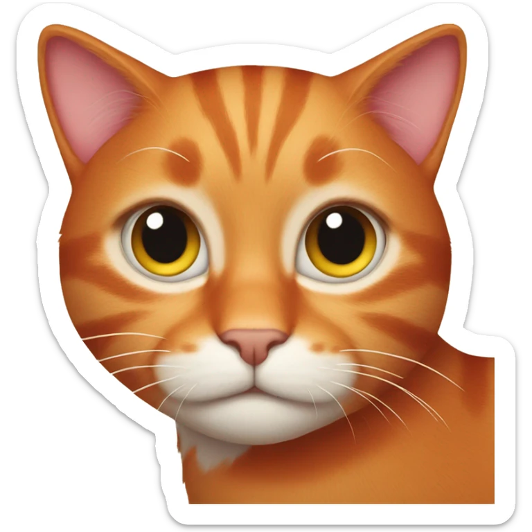 Red cat  sticker