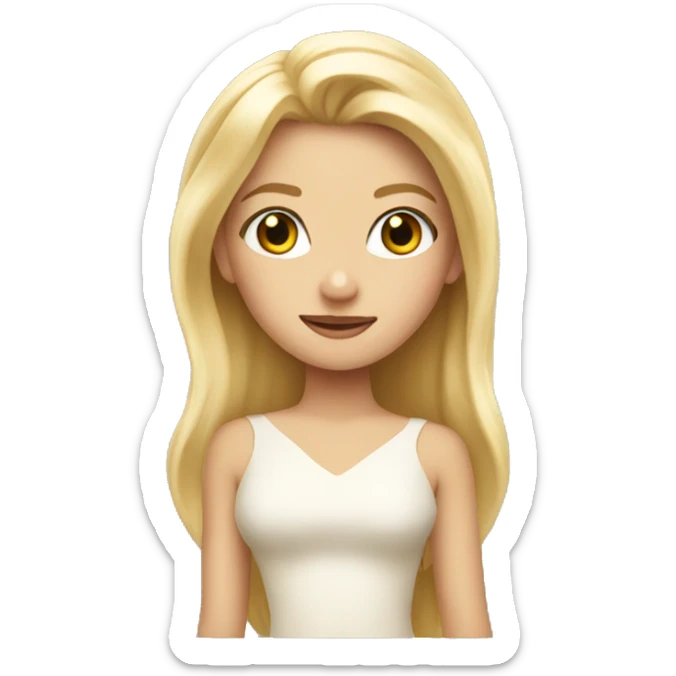 Blondie princess sticker