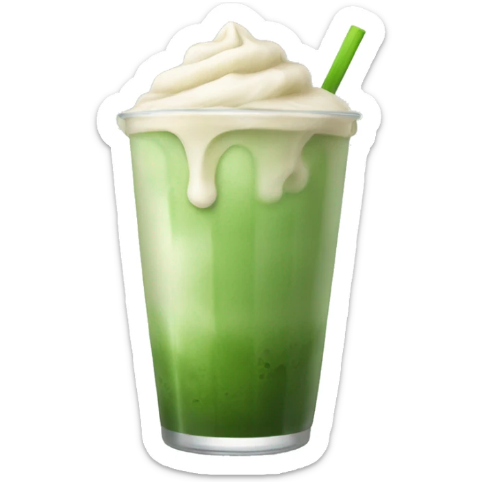 iced matcha latte sticker