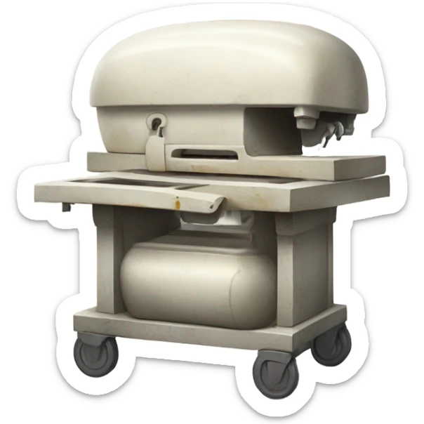 White old morgue sticker