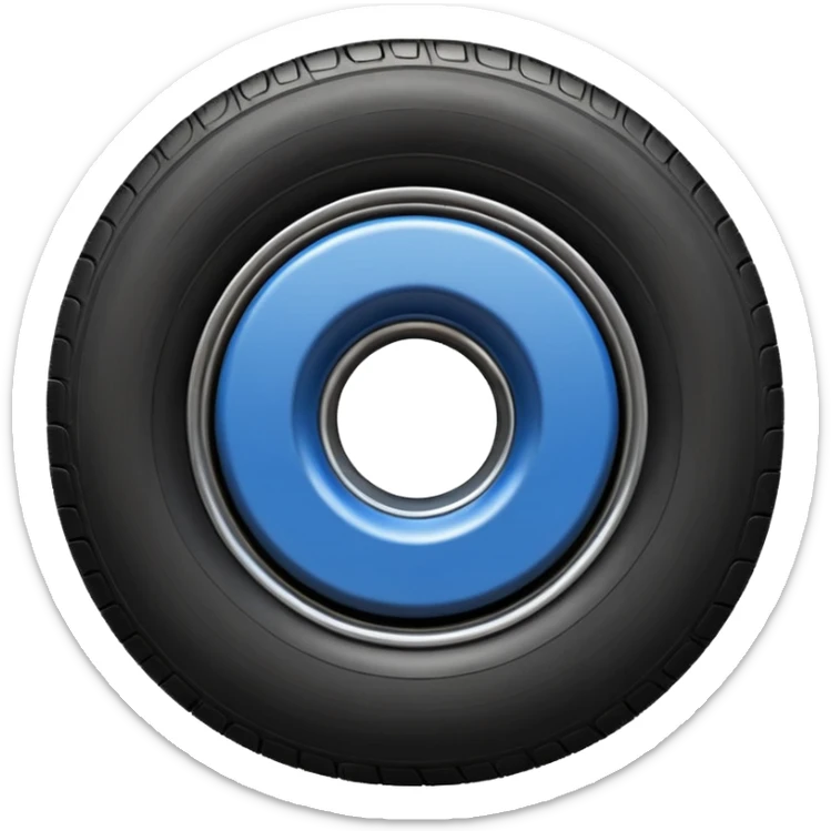 Logo from the word TireShop.ua, where the letter O should be replaced with a tire.  sticker