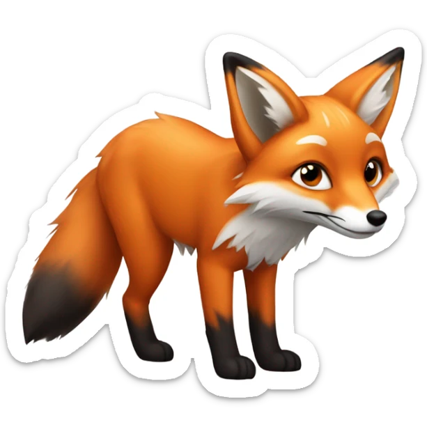 Fox sticker
