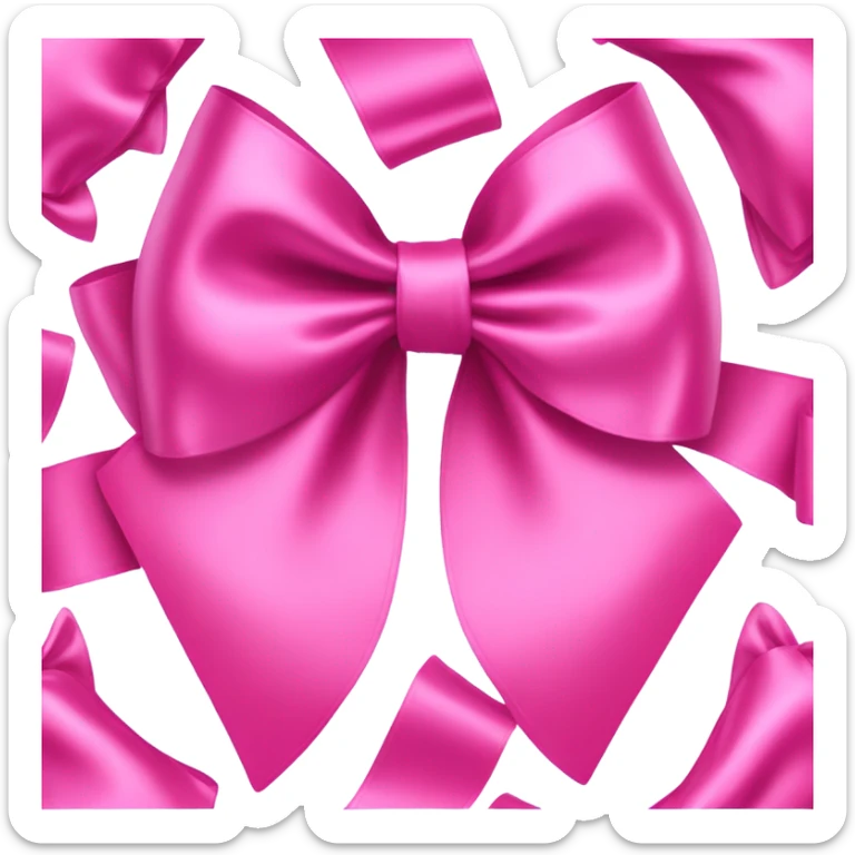 Pink bow  sticker