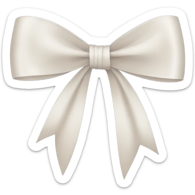 Bow sticker