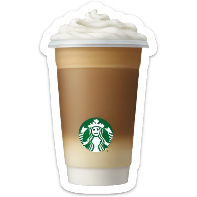 Starbucks drink sticker
