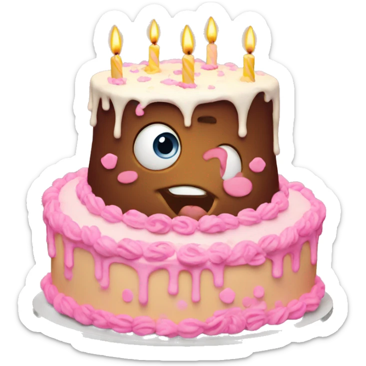 Birthday cake  sticker