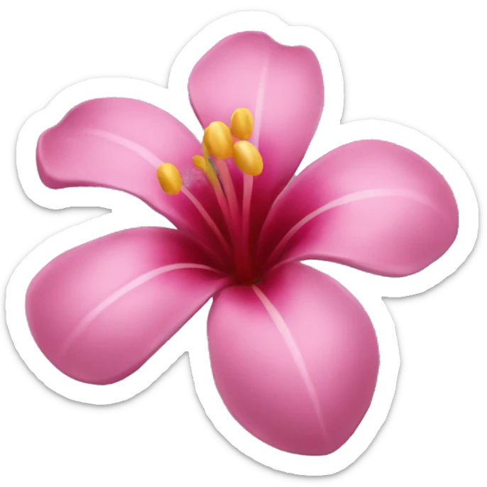 Tropical flower sticker