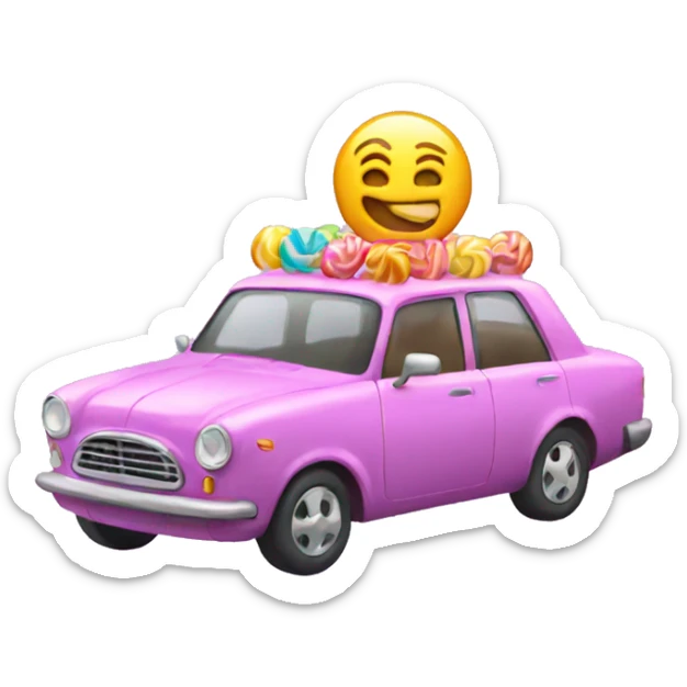 Candy car sticker