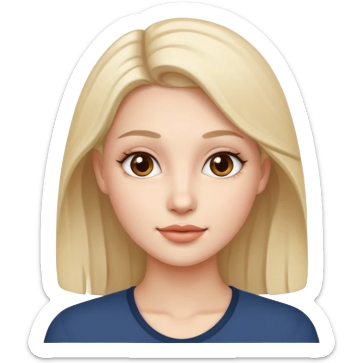 a very beautiful person with a lot of details 3/4 view sticker