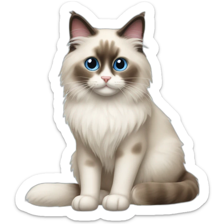 Ragdoll cat sticker