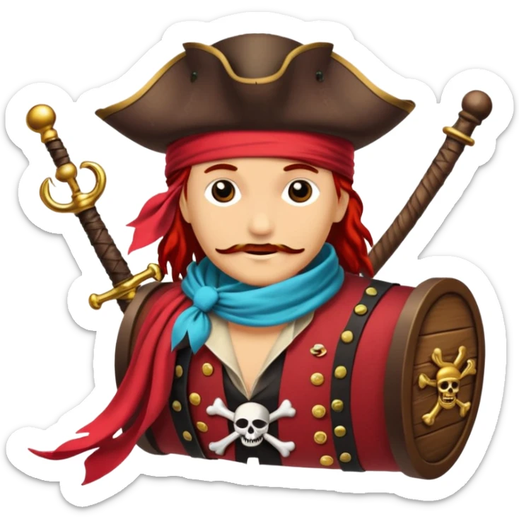 Je veux un tableau de stickers pour mon clan lak khawarizmi notre symbol est les pirat au chapeaux rouge , est un autre tableau de stickers écharpe de ton choix pour mon clan sticker