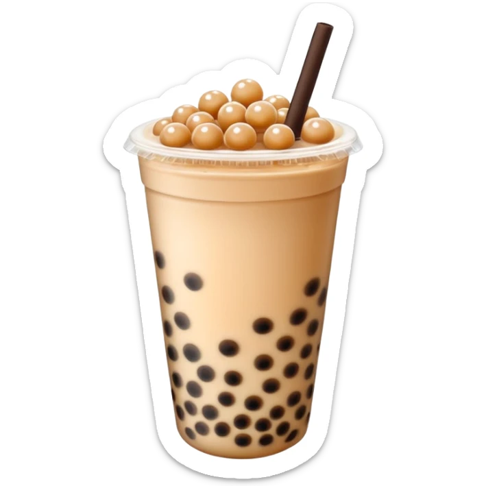 Bubble tea sticker