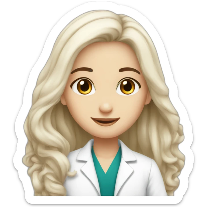 White beauty Jewish girl friendship with doctor Arabic boy sticker