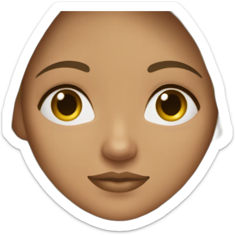 the girl with a tan skin square face small eyes small lips wearing kurti and leggings  sticker