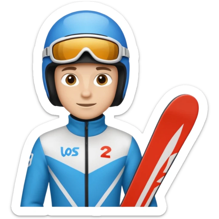 chce motikona skoczka narciarskiego jak w dsj2.pl z gry deluxe ski jump 2  sticker