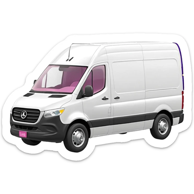 Barbie’s Extended length body Sprinter 4500 van high roof delivery truck   sticker