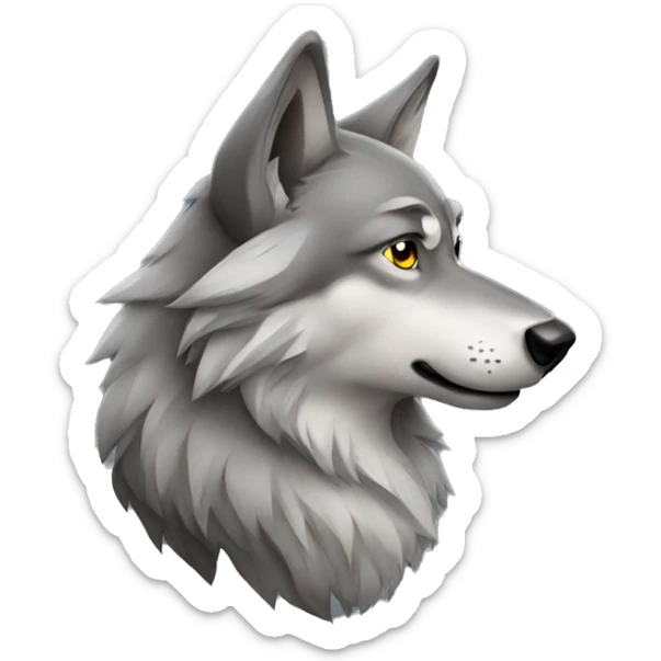Wolf sticker
