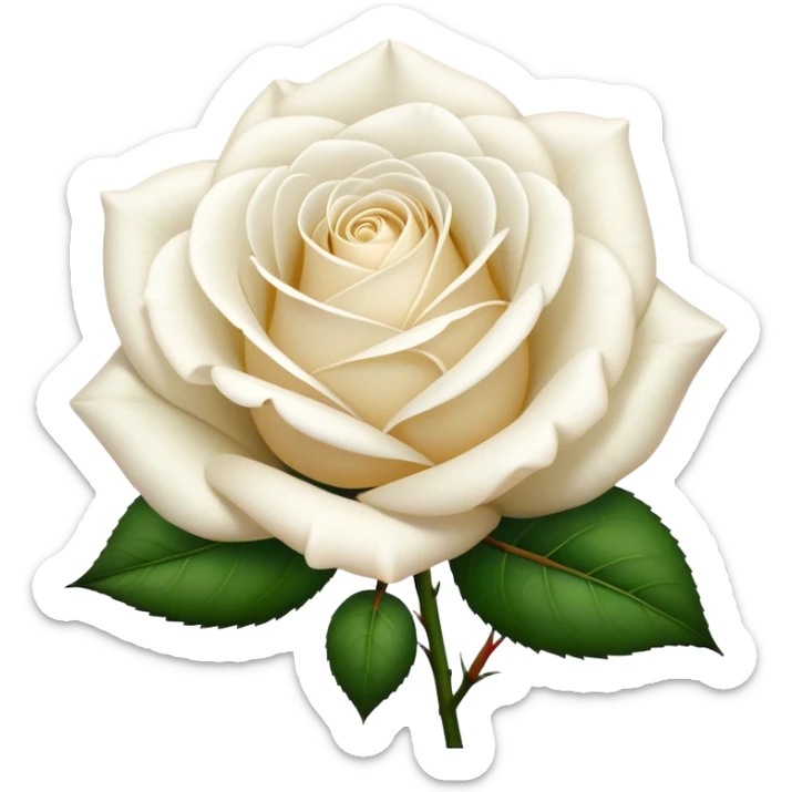 white rose of the species - Félicité et Perpétue sticker