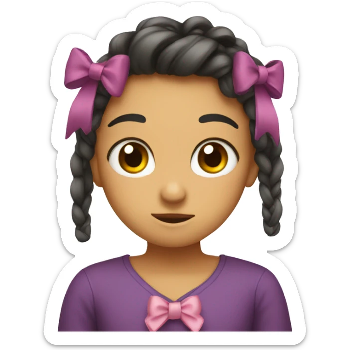 Cute bow sticker