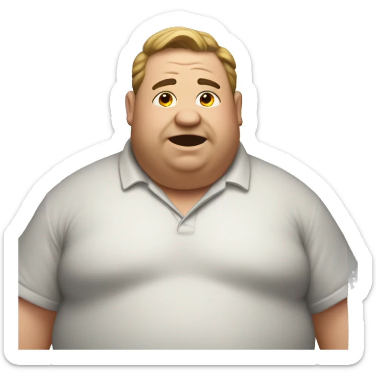 A fat man sticker