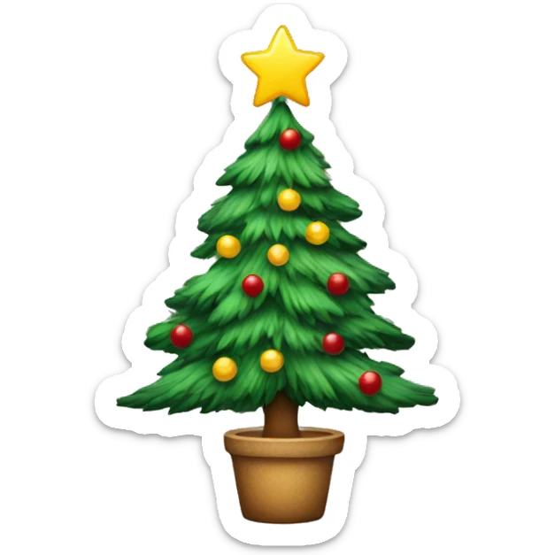 christmas tree sticker