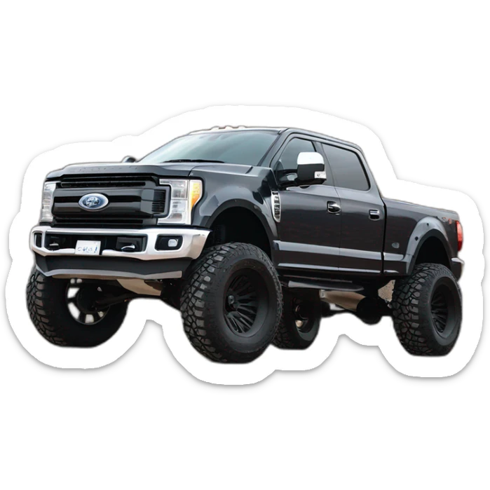 2017 ford f-350 twin turbo v6 2"shocks raised 16"rims wide tread tyres sticker